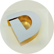 Delikli Paslanmaz Kutu Harf